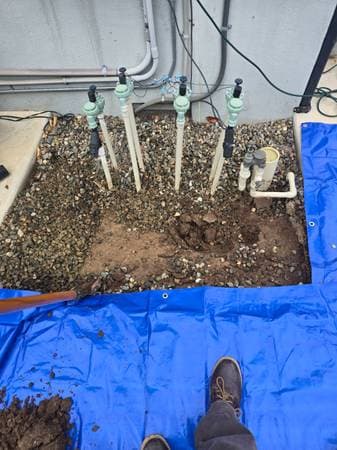 Full irrigation system manifold replacement and installation in Sacramento CA